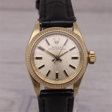 rolex oyster perpetual 6719 14k solid gold